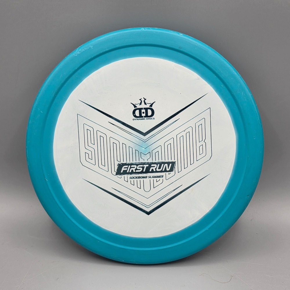 Dynamic Discs Putter Unisex 175g Teal First Run Sockibomb Slammer Approach Disc